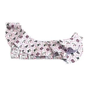 New with tags Capittana one shoulder ruffle swim bikini top Peruvian flower sz L